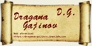 Dragana Gajinov vizit kartica